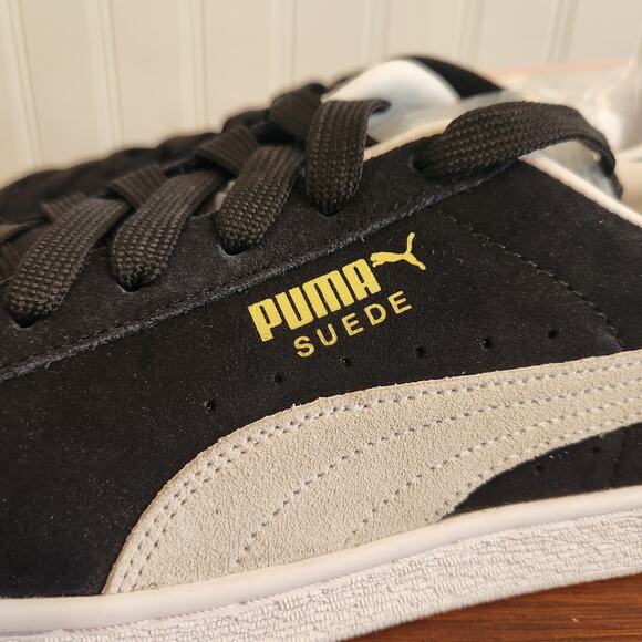 Size 11 Men's PUMA Suede Classic XXI Black White (AA20) - Picture 8 of 12